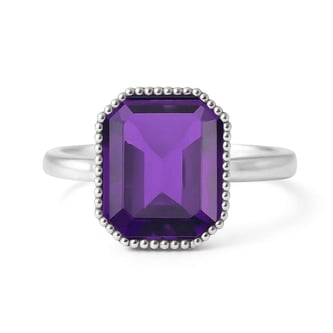 Royal Elite 925 Sterling Silver Amethyst Ladies’ Ring