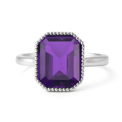 Royal Elite 925 Sterling Silver Amethyst Ladies’ Ring