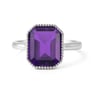 Royal Elite 925 Sterling Silver Amethyst Ladies’ Ring