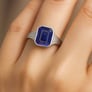 Royal Elite 925 Sterling Silver Blue Sapphire Ladies’ Ring