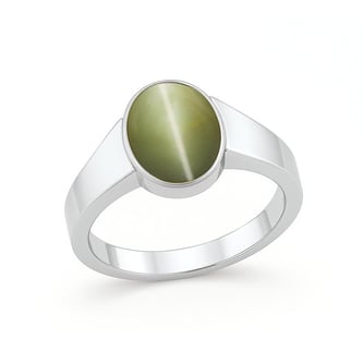 Royal Elite 925 Sterling Silver Cat's Eye Ladies’ Ring