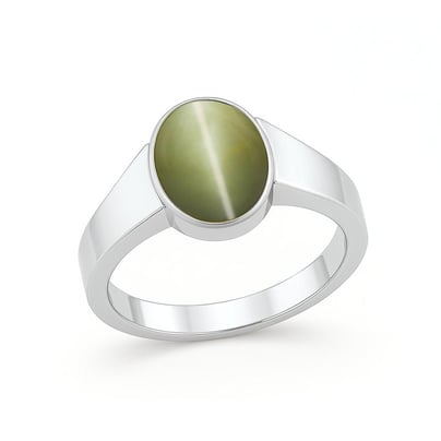 Royal Elite 925 Sterling Silver Cat's Eye Ladies’ Ring