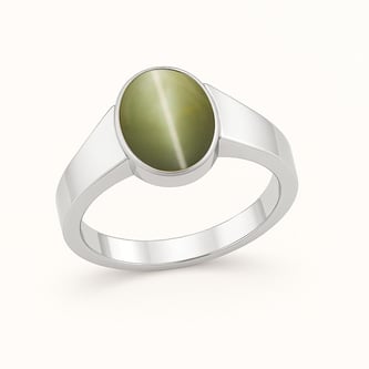 Royal Elite 925 Sterling Silver Cat's Eye Ladies’ Ring