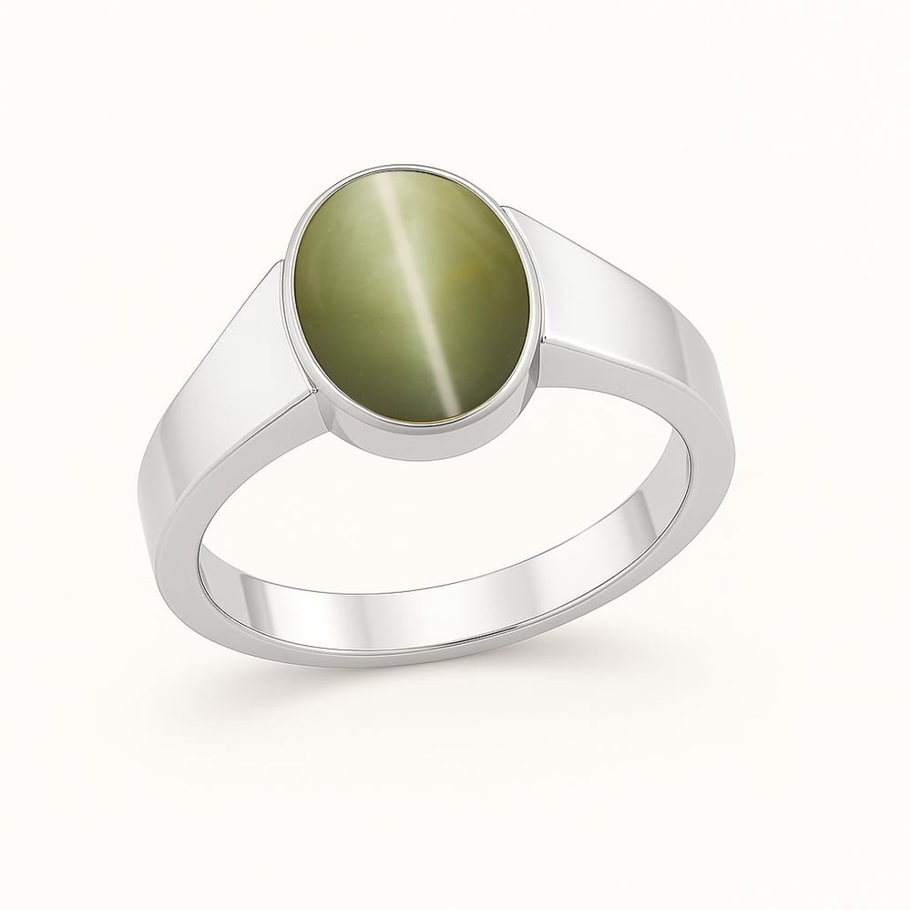 Royal Elite 925 Sterling Silver Cat's Eye Ladies’ Ring