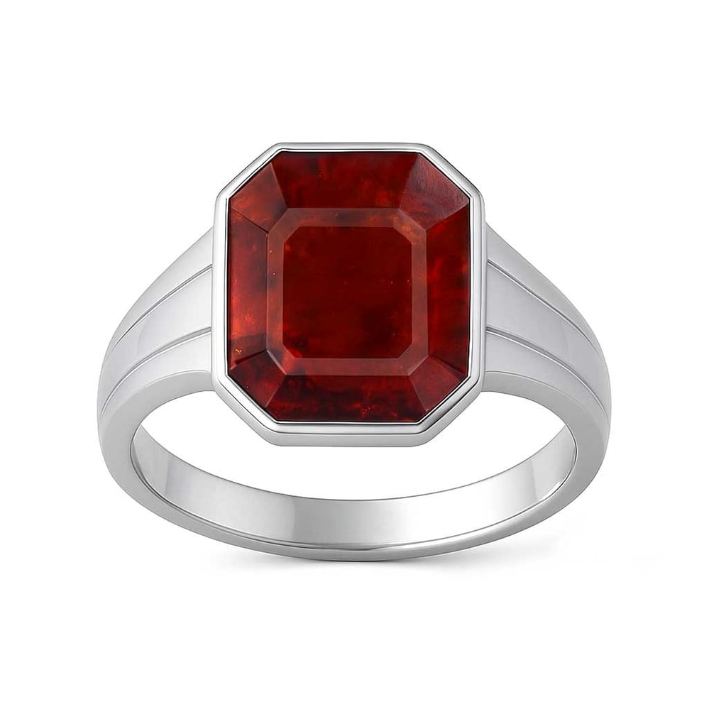 Royal Elite 925 Sterling Silver Hessonite Gomed Ladies’ Ring