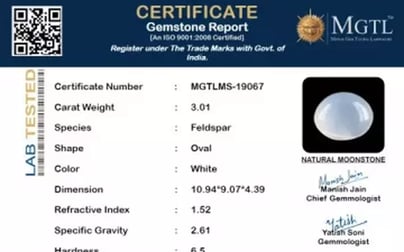 Russian Moonstone - 3.01 Carat Limited Quality MS-19067