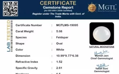 Russian Moonstone - 5.08 Carat Limited Quality MS-19095