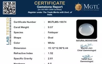 Russian Moonstone - 9.07 Carat Limited Quality MS-19074