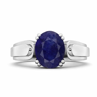 Skylyn Blue Sapphire Gemsotne Ring For Men