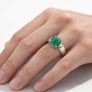Skylyn Emerald Gemsotne Ring For Men