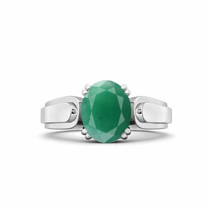 Skylyn Emerald Gemsotne Ring For Men