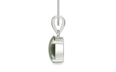Sterling Silver Cat's Eye Pendant Fine Quality (P10)