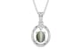 Sterling Silver Cat's Eye Pendant Fine Quality (P2)