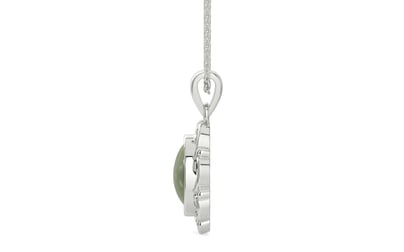 Sterling Silver Cat's Eye Pendant Fine Quality (P5)