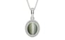 Sterling Silver Cat's Eye Pendant Fine Quality (P7)
