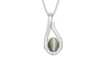 Sterling Silver Cat's Eye Pendant Fine Quality (P9)