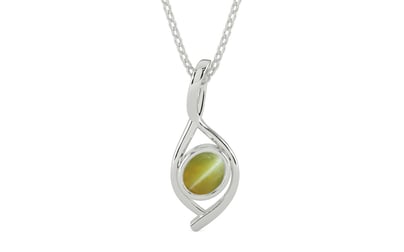 Sterling Silver Cat's Eye Pendant Limited Quality (P1)