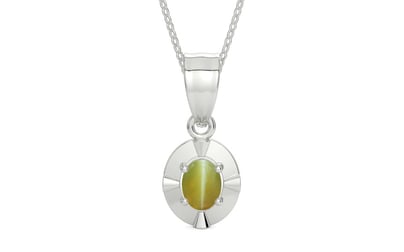 Sterling Silver Cat's Eye Pendant Limited Quality (P11)