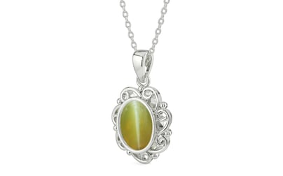 Sterling Silver Cat's Eye Pendant Limited Quality (P5)
