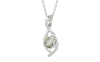 Sterling Silver Cat's Eye Pendant Prime Quality (P1)