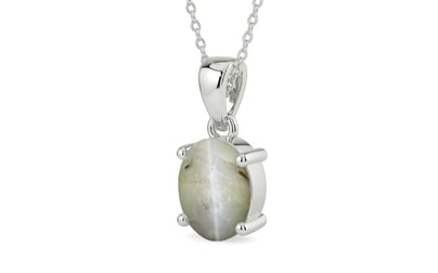 Sterling Silver Cat's Eye Pendant Prime Quality (P10)