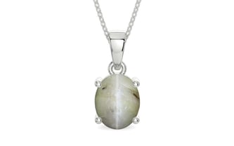 Sterling Silver Cat's Eye Pendant Prime Quality (P10)