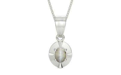 Sterling Silver Cat's Eye Pendant Prime Quality (P11)