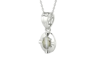 Sterling Silver Cat's Eye Pendant Prime Quality (P11)