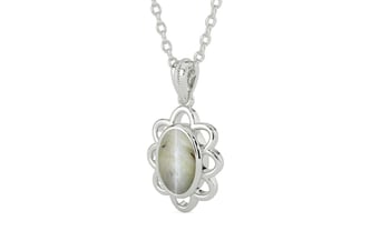 Sterling Silver Cat's Eye Pendant Prime Quality (P3)