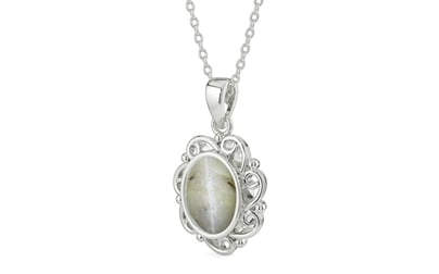 Sterling Silver Cat's Eye Pendant Prime Quality (P5)