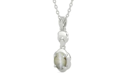 Sterling Silver Cat's Eye Pendant Prime Quality (P6)