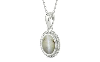 Sterling Silver Cat's Eye Pendant Prime Quality (P7)