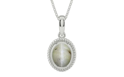 Sterling Silver Cat's Eye Pendant Prime Quality (P7)