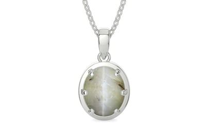 Sterling Silver Cat's Eye Pendant Prime Quality (P8)