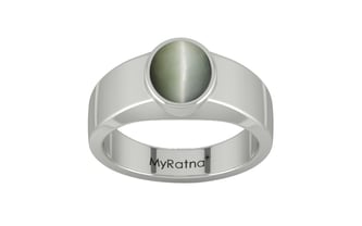 Sterling Silver Cat's Eye Ring Fine Quality (R10)