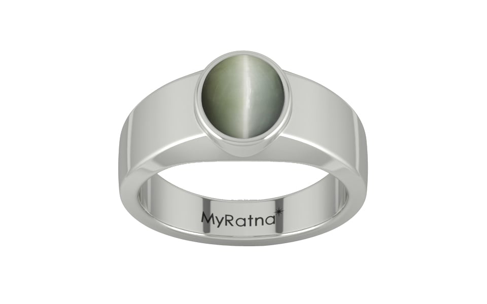 Sterling Silver Cat's Eye Ring Fine Quality (R10)