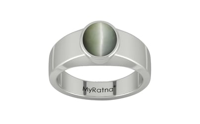 Sterling Silver Cat's Eye Ring Fine Quality (R10)