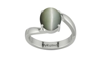 Sterling Silver Cat's Eye Ring Fine Quality (R2)