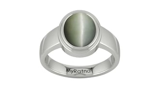 Sterling Silver Cat's Eye Ring Fine Quality (R3)