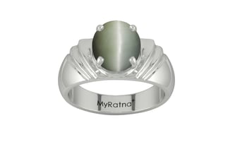 Sterling Silver Cat's Eye Ring Fine Quality (R4)