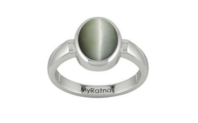 Sterling Silver Cat's Eye Ring Fine Quality (R6)