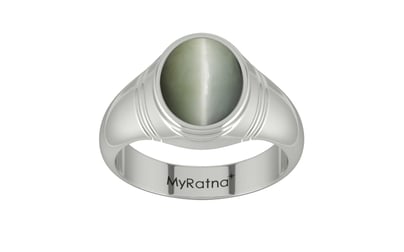 Sterling Silver Cat's Eye Ring Fine Quality (R7)