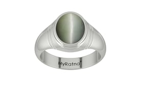 Sterling Silver Cat's Eye Ring Fine Quality (R7)