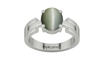 Sterling Silver Cat's Eye Ring Fine Quality (R8)
