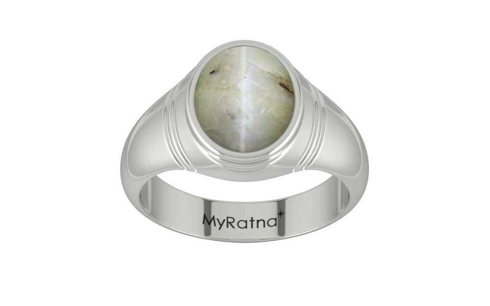 Sterling Silver Cat's Eye Ring Prime Quality (R7)