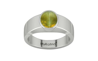 Sterling Silver Cat's Eye Ring Rare Quality (R10)