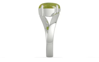 Sterling Silver Cat's Eye Ring Rare Quality (R2)