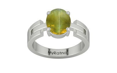 Sterling Silver Cat's Eye Ring Rare Quality (R8)