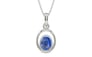 Sterling Silver Ceylon Blue Sapphire Pendant Limited Quality (P12)