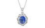 Sterling Silver Ceylon Blue Sapphire Pendant Limited Quality (P5)